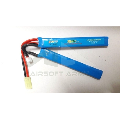 Batteria Li-Po 7.4V x 1500mAh 25C Due Elementi